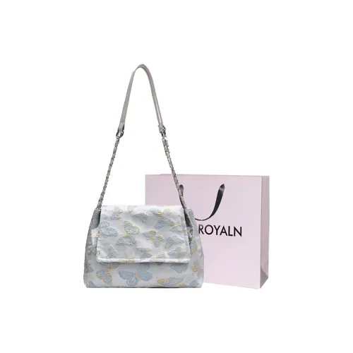 LOUIS ROYALN Нейлоновая сумка через плечо стандартная унисекс с принтом "Бабочка" Клетка Горох