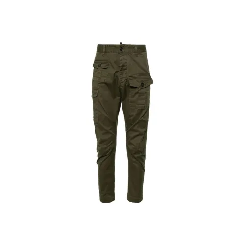 DSQUARED 2 SS24 Повседневные брюки Мужские Оливково-зеленые
