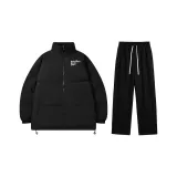 Thickened Set (Черный топ + Черные штаны с флисовой подкладкой)