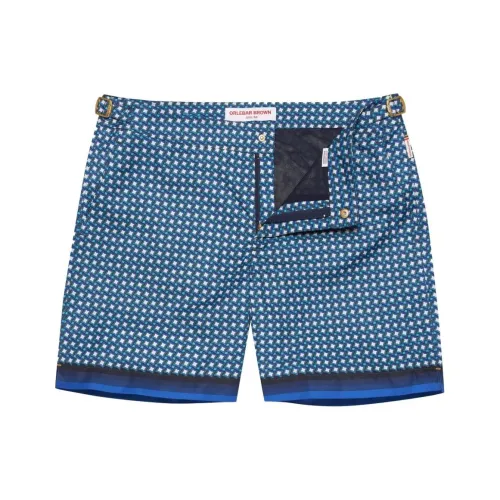 Orlebar Brown Бирюзовые Мужские Пляжные Шорты