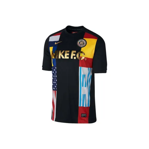 Nike Черная Мужская Футбольная Джерси