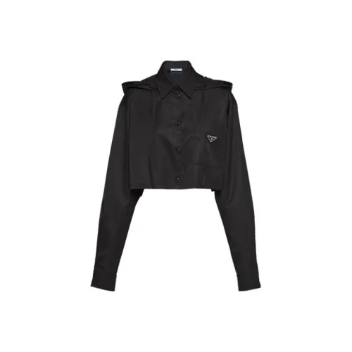 PRADA Черные Женские Короткие Топы