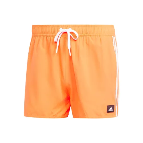 Adidas 3 Stripes Clx Very Короткий Длина (размер в длину) Плавание Шорты Плавки Мужской Оранжевый