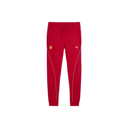PUMA Scuderia Ferrari Мужской Motorsport Race Sweat pants Гоночные брюки Мужской Красный
