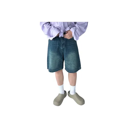 KVIV Синие Унисекс Джинсовые Шорты