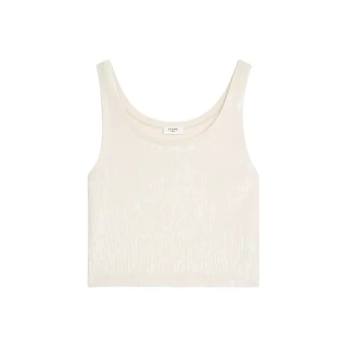 CELINE Экрю Женские Майки