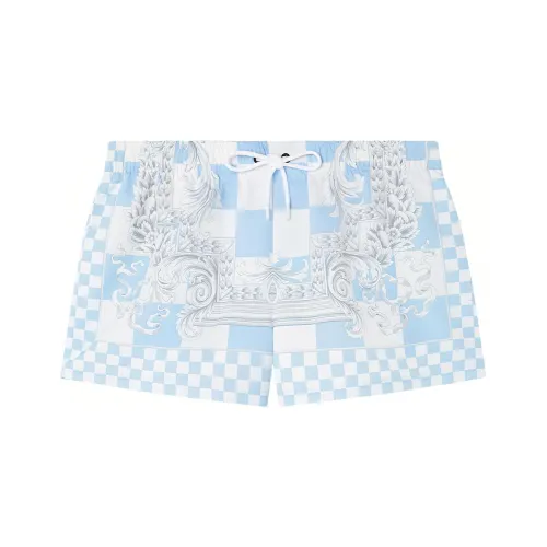 VERSACE Пляжные шорты Мужские Светло-синие