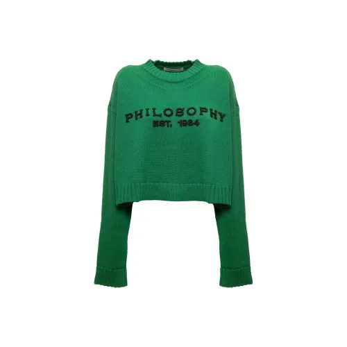 PHILOSOPHY DI LORENZO SERAFINI FW22 Свитер Женский Зеленый
