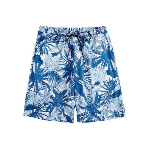 XTEP Пляжные шорты Мужские Синие Цветочные