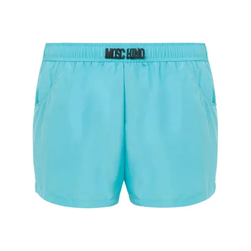 MOSCHINO SS25 Плавательные шорты Мужские Синие