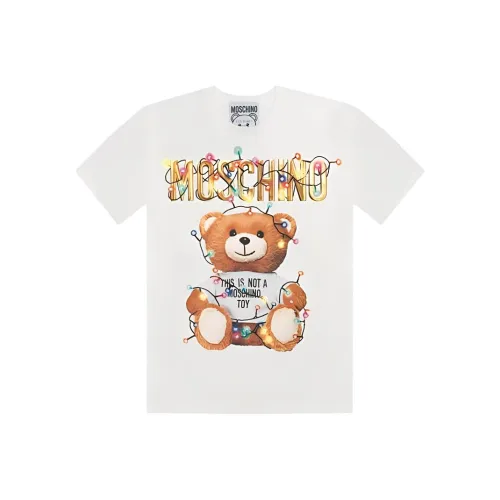 MOSCHINO Тедди Белый Женские Т-рубашки