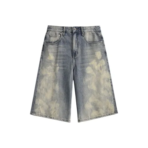 ZENGZHI Джинсовые шорты Унисекс Ностальгический синий