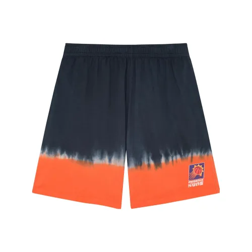 Mitchell Ness Черные Оранжевые Мужские баскетбольные шорты