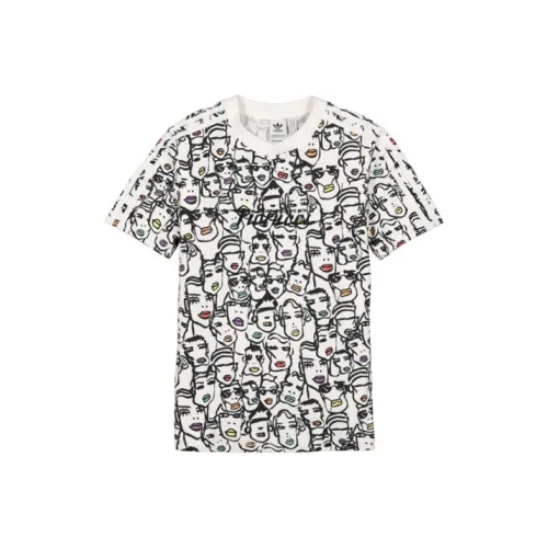 Adidas Originals Fiorucci Pop Art Faces T-рубашка Женская Белая