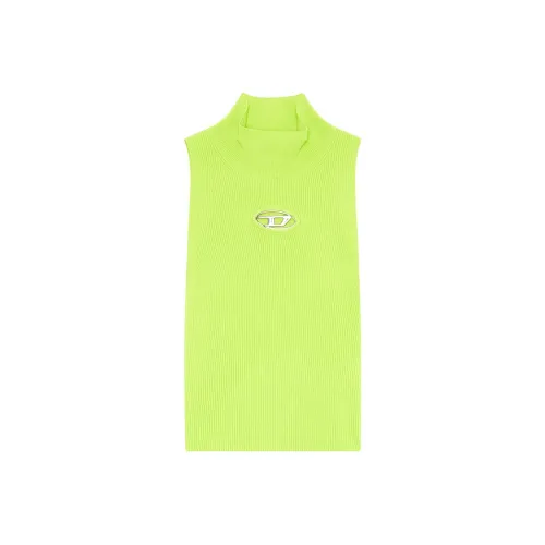 DIESEL SS24 Майка Женская Неоновый Зеленый