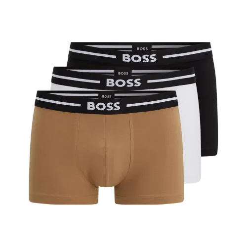 Hugo Boss THREE Пачка OF Эластичный хлопок Транкс с Боксеры Мужской 3 шт