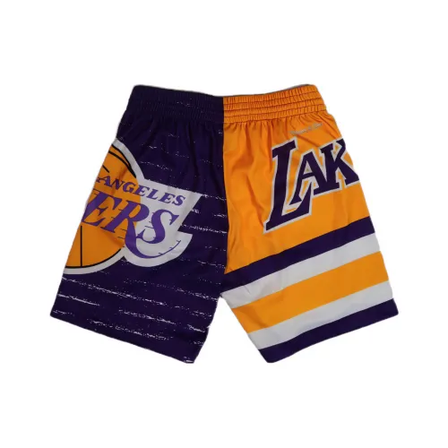 MITCHELL NESS Баскетбольные шорты Унисекс Фиолетовый Золото Пэчворк