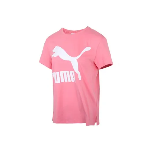 PUMA LARGE LOGO Ярко-розовые Женские Футболки
