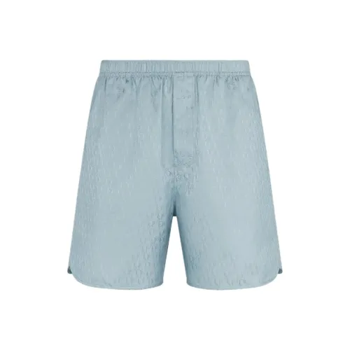 DIOR Повседневные шорты Мужские Светло-синие
