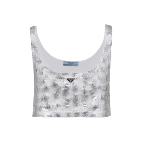 PRADA SS24 Майка Женская Белая