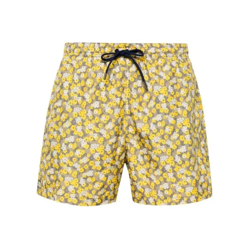 Canali Желтые Мужские Пляжные Шорты