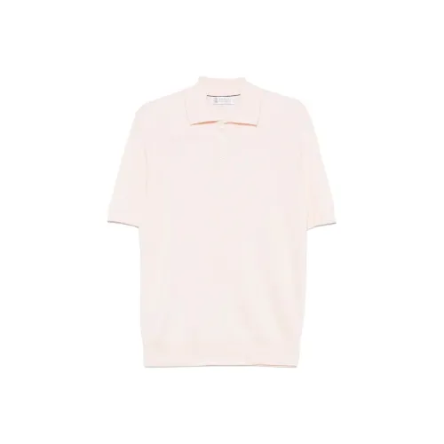 BRUNELLO CUCINELLI Поло Мужское Светло-Розовое