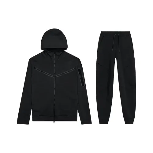 Nike Sportswear Tech Fleece Full Zip Hoodie Повседневная спортивная одежда Мужской Черный