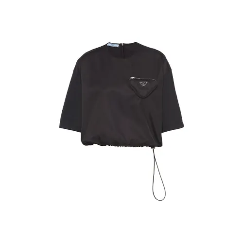 PRADA Черные Женские Короткие Топы