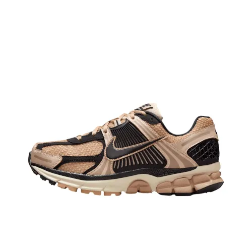 Nike Zoom Vomero 5 Slip Устойчивый к истиранию Низкий Топ Повседневные Беговые кроссовки Женские Бежево-черные