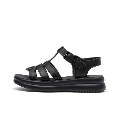 Сандалии Spider King в римском стиле 4CM женские черные