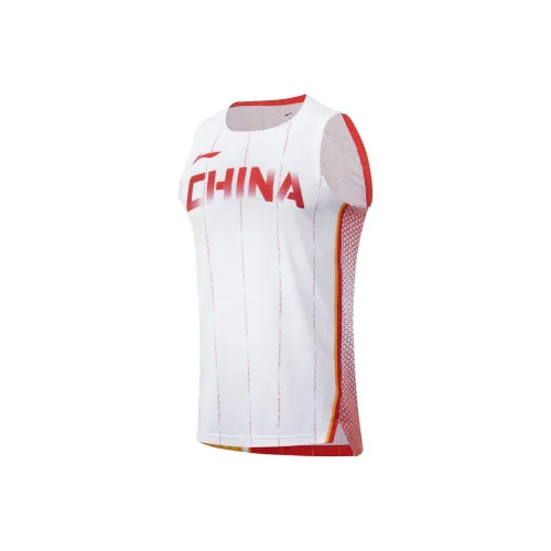 Лайнер YUNDONGLANQIUXILIE Баскетбольная Джерси Мужская Белая