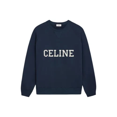 CELINE SS25 Свитшот Мужской Синий