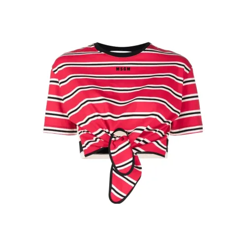 MSGM Красный Женские Короткие Топы