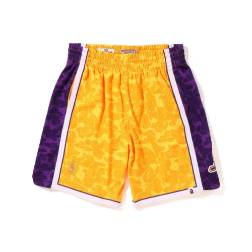 A BATHING APE Bape X Mitchell Ness Баскетбольные шорты Фанатская версия Мужской