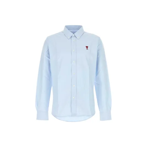 AMIPARIS Рубашка Мужская Светло-Синяя