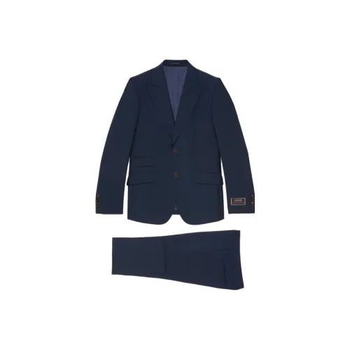 GUCCI SS23 Бизнес-костюм Мужской Темно-синий