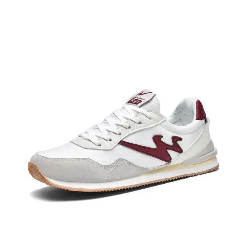 Binary Износостойкий Lightweight Breathable And Non Slip. Низкий Топ Casual Мужской Айвори Темно-Красный