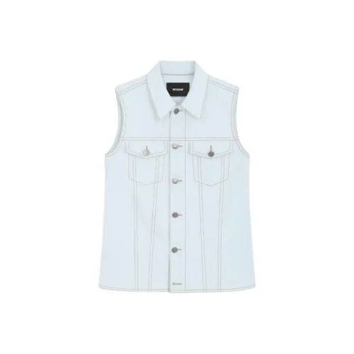 WE11DONE Майка Женская Светло-Синяя