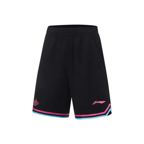 LINING Basketball Collection Черный Azalea Розовый Мужские Повседневные Шорты