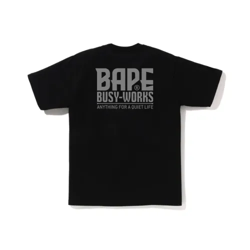 A BATHING APE SS25 Черный BKX Мужская T-рубашка