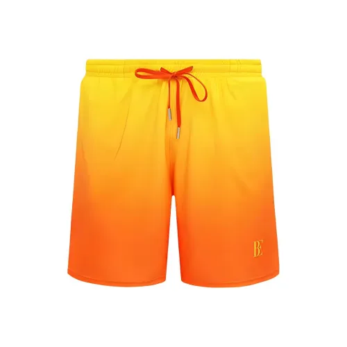 BALNEAIRE Пляжные шорты Мужские Апельсин с семенами