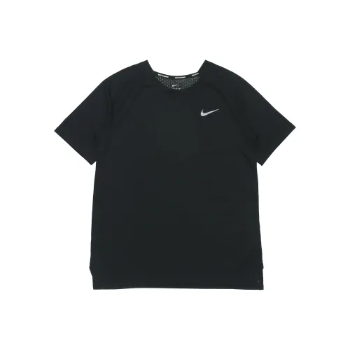 Nike Реглан рукав T-рубашка Женская Черная