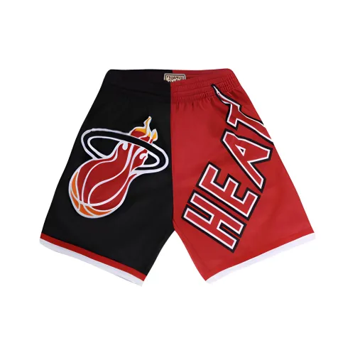 Mitchell Ness Черные / Красные Многоцветные Унисекс Баскетбольные шорты