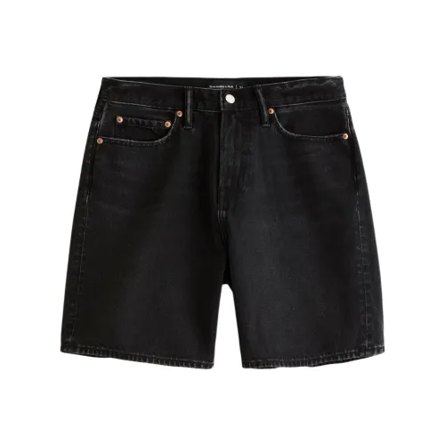 Abercrombie＆Fitch Джинсовые шорты Мужской Черный