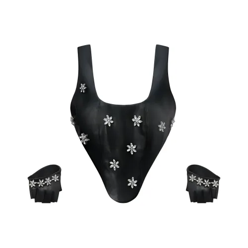 The Kript Черные Женские Майки