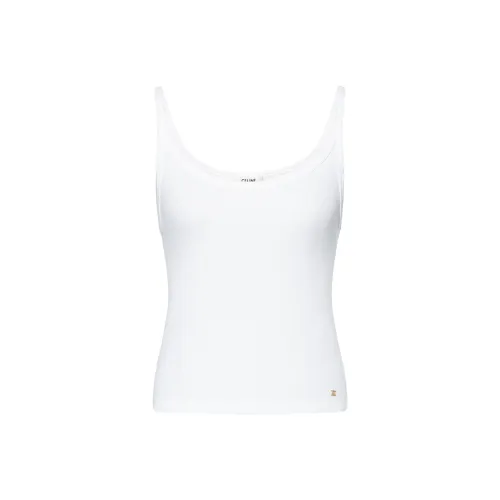 CELINE SS23 Майка Женская Белая
