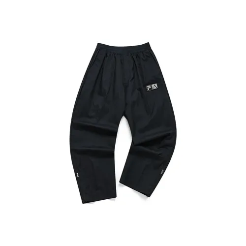 FILA FUSION ARIES Коллекция Сотрудничества Темно-черные Унисекс Спортивные Брюки