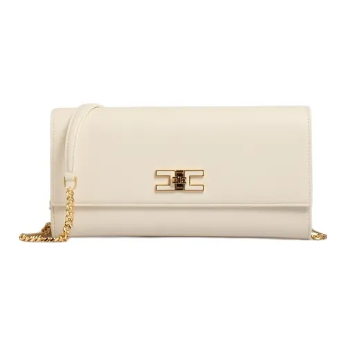 Elisabetta Franchi Вращающийся замок Сумка через плечо Стандартная Женская Экрю