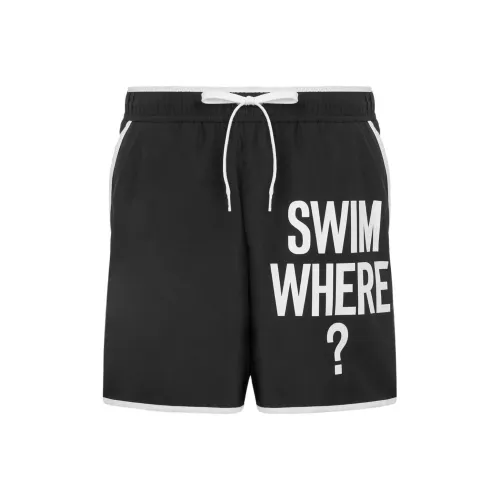 MOSCHINO SS25 Плавательные шорты Мужские Черные