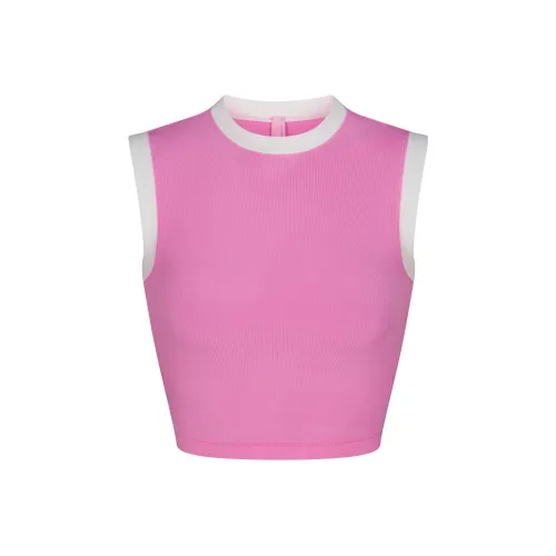 SKIMS Мягкий Lounge Ringer Укороченный Майка Женские Румяна Румяна